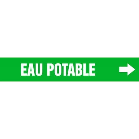 Accuform FRENCH PIPE MARKER EAU POTABLE CRPK575STF CRPK575STF